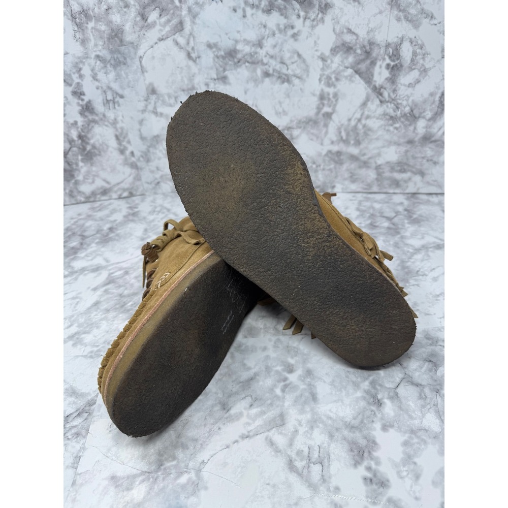 Sperry x Rebecca Minkoff Womens Tan Suede Fringe Moccasin boho western Boots 11 - Picture 6 of 8